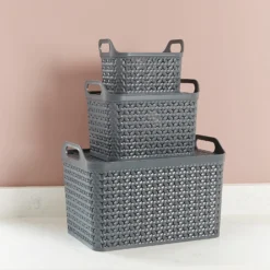 Small Urban Storage Basket With Lid - Graphite -Best Home Furnishing Store 12837349 4634960190076618