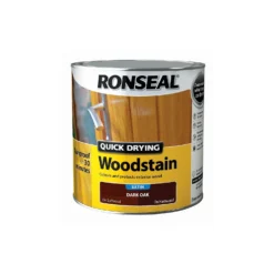 Ronseal Quick Drying Woodstain Satin Dark Oak - 2.5L 11 Ronseal Quick Drying Woodstain Satin Dark Oak - 2.5L -Best Home Furnishing Store 12837756 3414949525344614