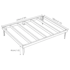 Mercia 8x6ft Pressure Treated Wooden Shed Base -Best Home Furnishing Store 12837858 1134833175084929
