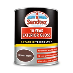 Sandtex® Exterior 10 Year Gloss Paint Chestnut Brown - 750ml -Best Home Furnishing Store 12838516 2004872088002342