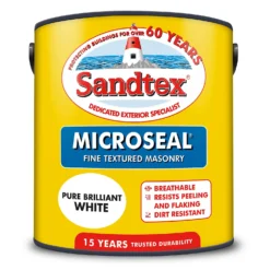 Sandtex® Textured Masonry Paint Pure Brilliant White - 2.5L 17 Sandtex® Textured Masonry Paint Pure Brilliant White - 2.5L -Best Home Furnishing Store 12838698 3144872085057509