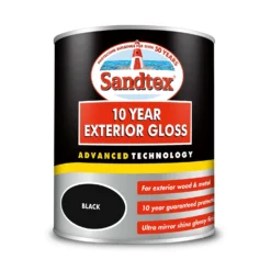 Sandtex® Exterior 10 Year Gloss Paint Charcoal Black - 750ml -Best Home Furnishing Store 12842264 1664872087020160