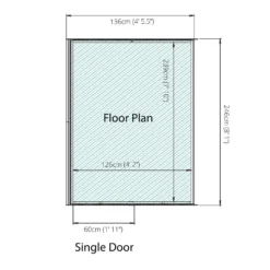 Country Living Southwell 8 X 4ft Premium Lean Too Greenhouse Painted + Installation - Aurora Green -Best Home Furnishing Store 12876030 9025004010914840