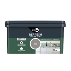 Maison Deco Refresh Kitchen Cupboards, Worktops & Splashbacks Paint Zinc - 2L