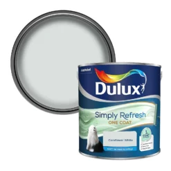 Dulux Simply Refresh One Coat Matt Emulsion Paint Cornflower White - 2.5L