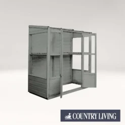 Country Living Durlston 6 X 3ft Traditional Tall Wall Greenhouse Painted + Installation - Thorpe Towers