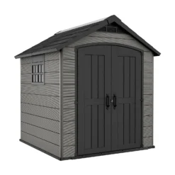 Keter Premier 7 X 7ft Outdoor Garden Apex Storage Shed - Grey