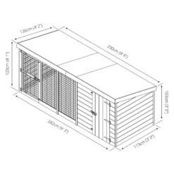 Mercia 10 X 4 Dog Kennel & Run 18 Mercia 10 X 4 Dog Kennel & Run -Best Home Furnishing Store 12883214 4784849535215233