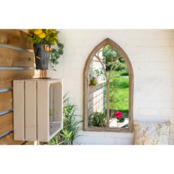 Church Window Outdoor Garden Mirror - 105cm -Best Home Furnishing Store 12883608 1194875470403912