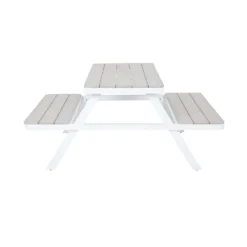 Picnic Bench - White & Grey -Best Home Furnishing Store 12885210 1354846186560357