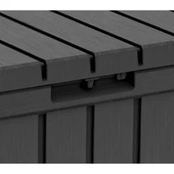 Keter Kentwood Outdoor Garden Storage Box 350L - Graphite -Best Home Furnishing Store 12885762 7534899008598270