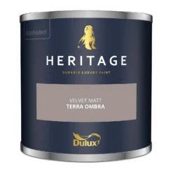 Dulux Heritage Matt Emulsion Paint Terra Ombra - Tester 125ml -Best Home Furnishing Store 12886141 1044843801702767
