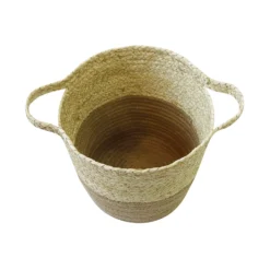 Neutral Corn And Jute Medium Woven Basket -Best Home Furnishing Store 12886599 1214857031649487