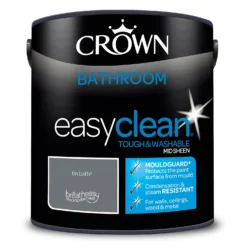 Crown Easyclean® Mouldguard+ Bathroom Mid Sheen Washable Multi Surface Paint Tin Bath® - 2.5 L -Best Home Furnishing Store 12886944 3884853416222293