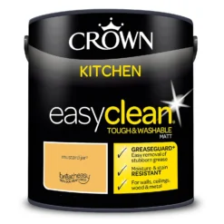 Crown Easyclean®Greaseguard+ Kitchen Matt Washable Multi Surface Paint Mustard Jar® - 2.5L -Best Home Furnishing Store 12886970 8824853416591254