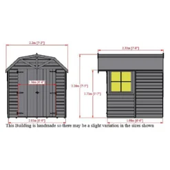 Shire Barn Style Shed - 7 X 7ft -Best Home Furnishing Store 12886994 1064849861345206