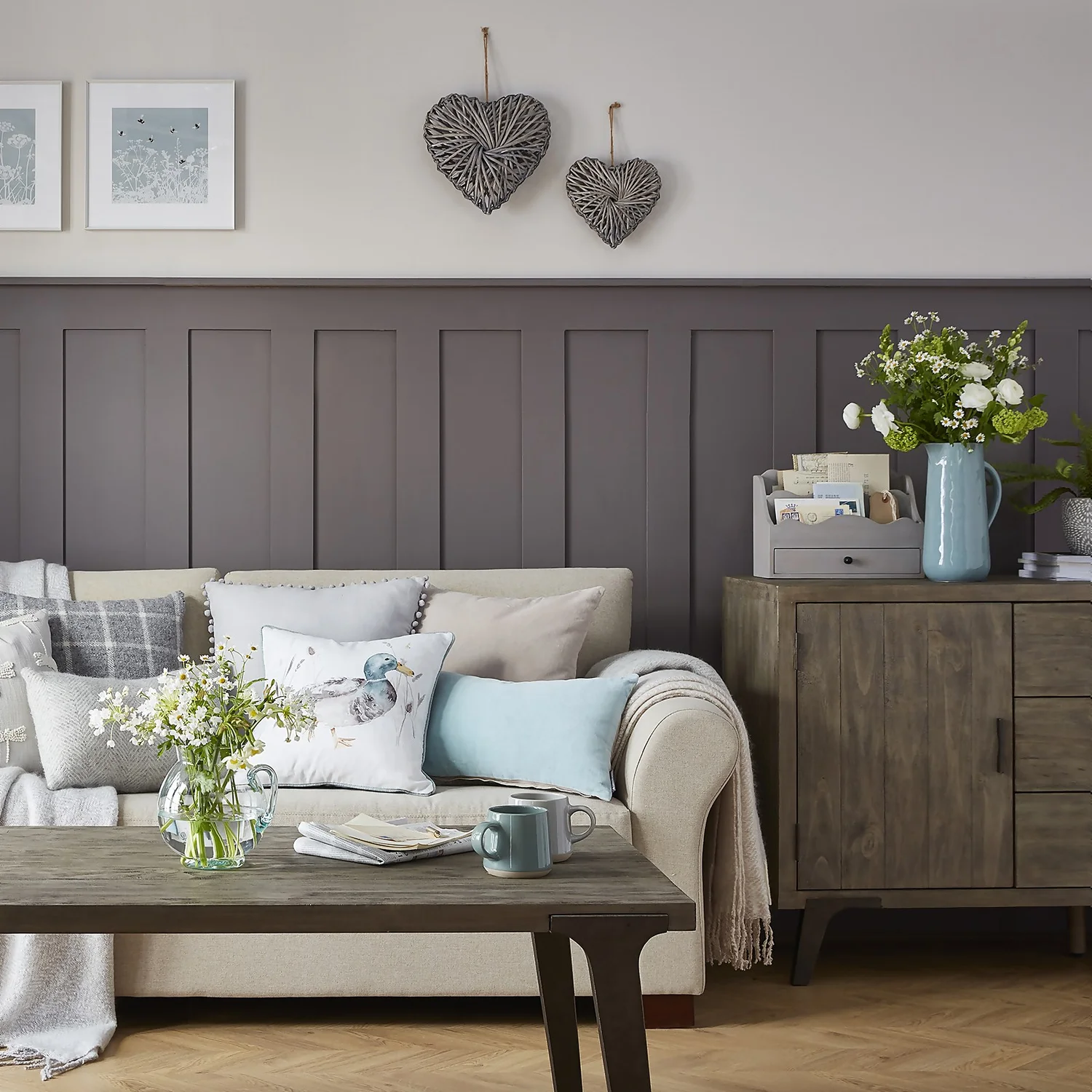 Country Living Wooden Letter Holder - Grey 2 Country Living Wooden Letter Holder - Grey - Image 2