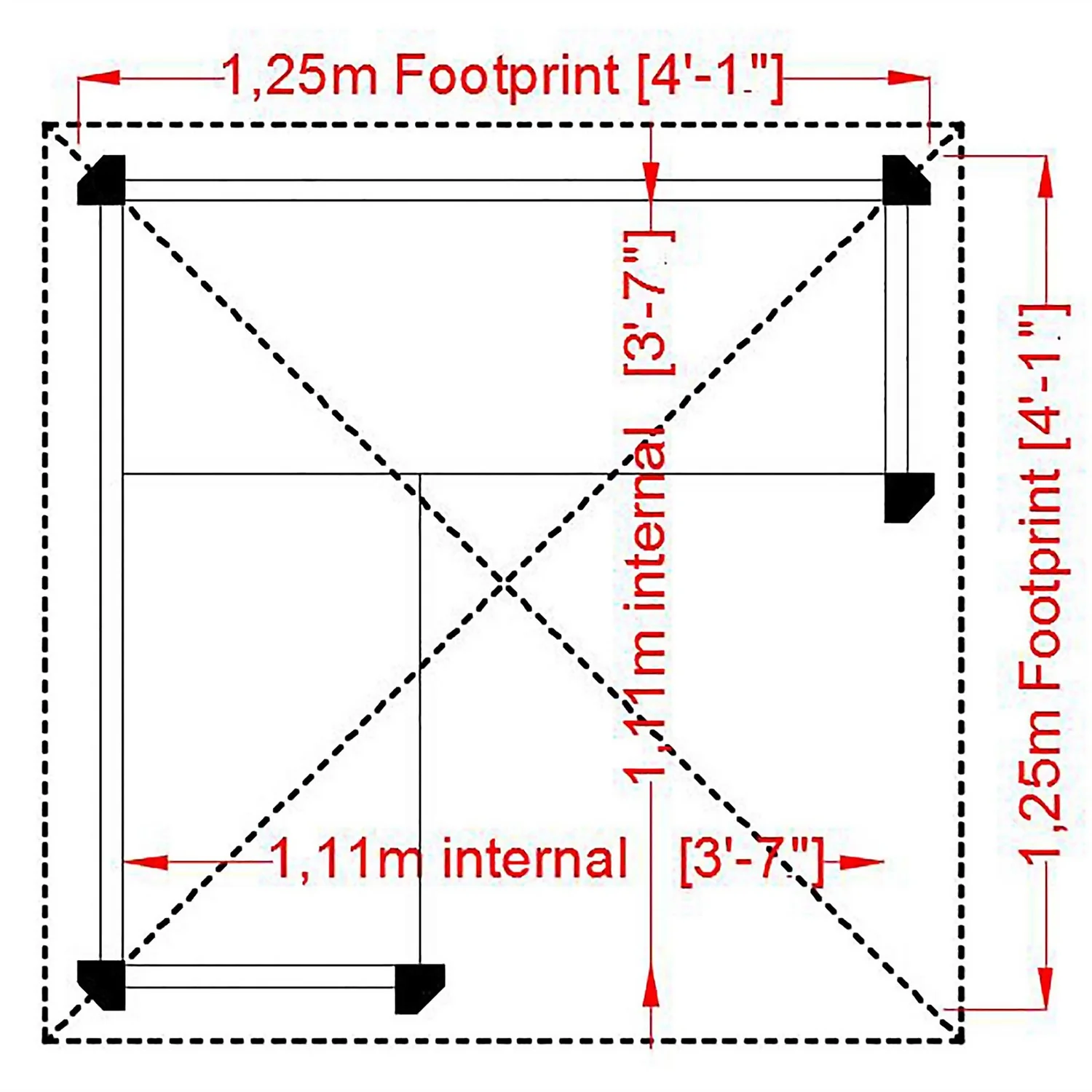 Shire Honeysuckle Corner Arbour - 4x4ft 6 Shire Honeysuckle Corner Arbour - 4x4ft - Image 6
