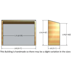Shire Pent Shiplap Bike Store 6x3ft -Best Home Furnishing Store 12887181 1604849862411178