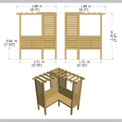 Shire Clematis Arbour - 6x6ft -Best Home Furnishing Store 12887182 8334849862268618