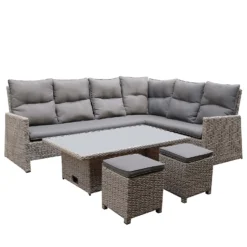 Mortimer Grey Rattan Garden Corner Sofa Set -Best Home Furnishing Store 12887790 1205047776415101