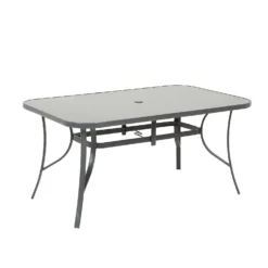 Rowly 6 Seater Garden Dining Set With Parasol -Best Home Furnishing Store 12887808 5744843690412079