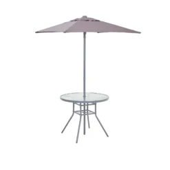 Andorra 4 Seater Garden Dining Set With Parasol -Best Home Furnishing Store 12887989 1114843691022435