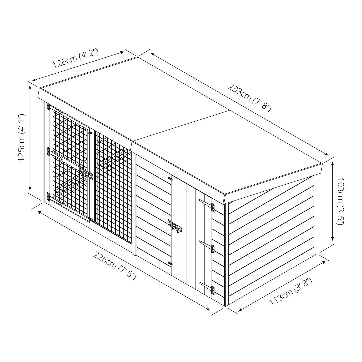 Mercia 8 X 4 Dog Kennel & Run - Including Installation 7 Mercia 8 X 4 Dog Kennel & Run - Including Installation - Image 7