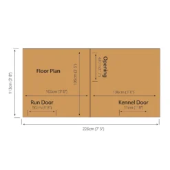 Mercia 8 X 4 Dog Kennel & Run -Best Home Furnishing Store 12888138 1234843831092825