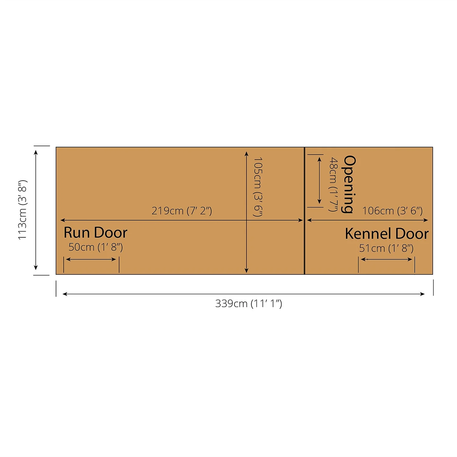 Mercia 12 X 4 Dog Kennel & Run (Installed) 9 Mercia 12 X 4 Dog Kennel & Run (Installed) - Image 9