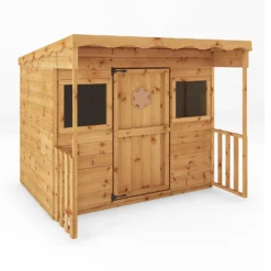 Mercia 5'9ft X 5'8ft Pent Style Wooden Playhouse - Installation Included