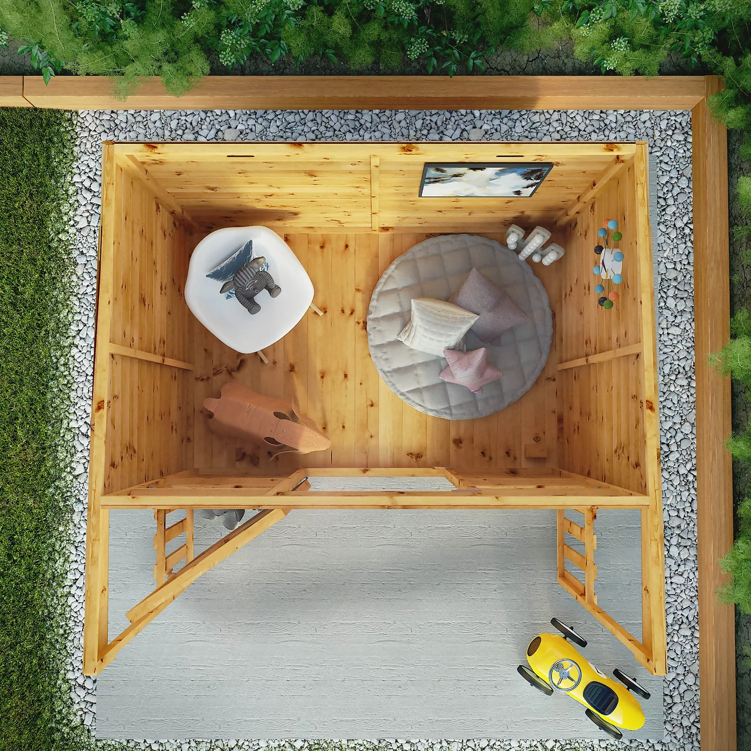 Mercia 5'9ft X 5'8ft Pent Style Wooden Playhouse - Installation Included 8 Mercia 5'9ft X 5'8ft Pent Style Wooden Playhouse - Installation Included - Image 8