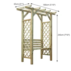 Mercia Pergola Seated Arbour -Best Home Furnishing Store 12888303 1084884721489659