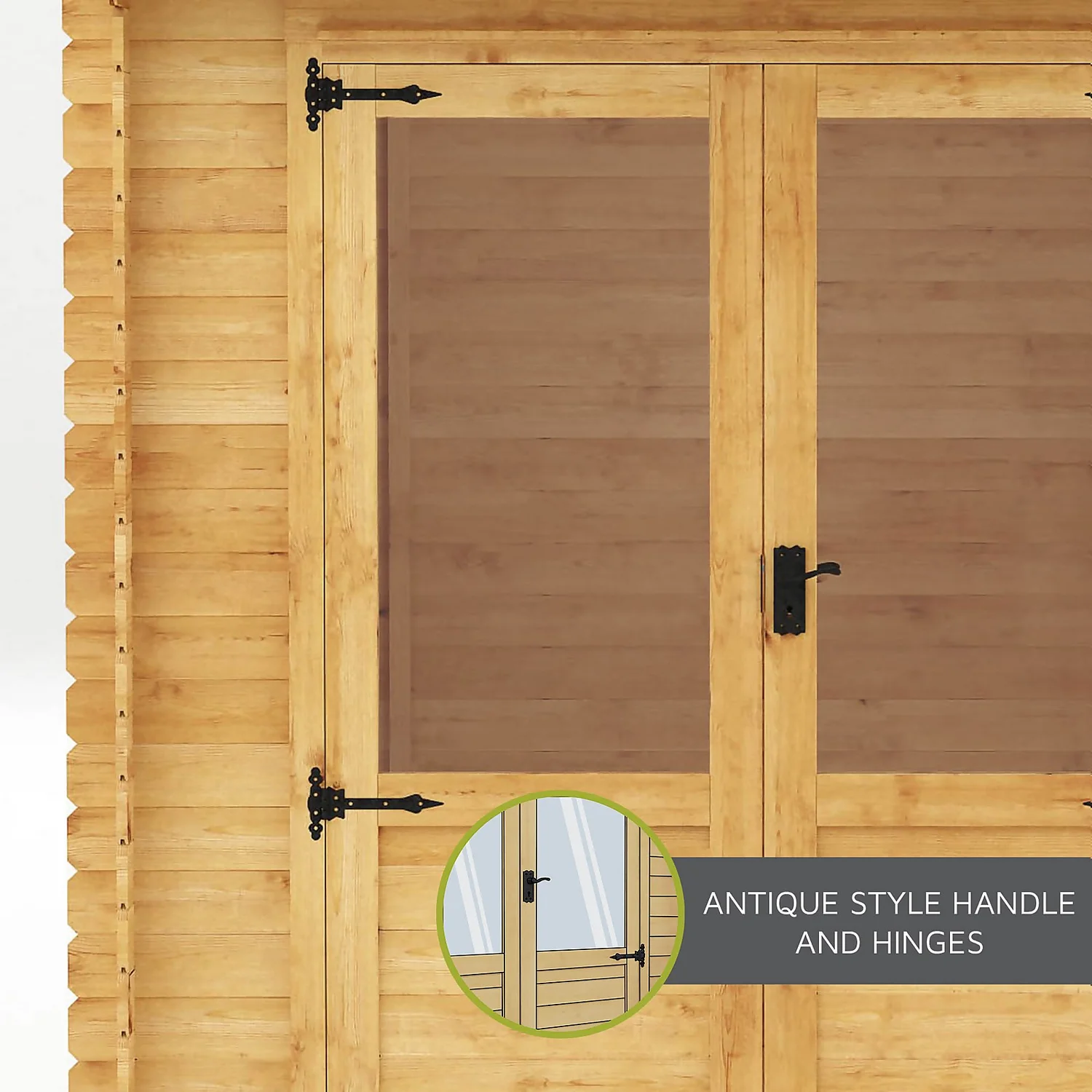 Mercia 3 X 2.4m 19mm Log Cabin 6 Mercia 3 X 2.4m 19mm Log Cabin - Image 6