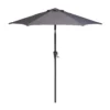 None 2.1m Crank & Tilt Parasol Dark Grey - Dia. 38mm
