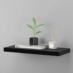 Flexi Storage Decorative Shelving Floating Shelf Black Oak 600x38x240mm -Best Home Furnishing Store 12889893 1464885494841620