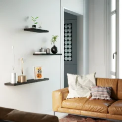 Flexi Storage Decorative Shelving Floating Shelf Black Oak 900x38x240mm -Best Home Furnishing Store 12889895 1394885494928821