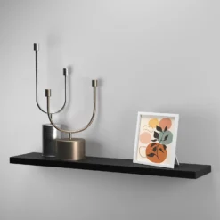 Flexi Storage Decorative Shelving Floating Shelf Black Oak 1200x38x240mm -Best Home Furnishing Store 12889901 1714867914537906