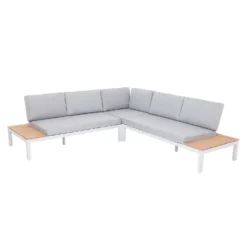 Spirit Metal Garden Corner Sofa Set - Grey 15 Spirit Metal Garden Corner Sofa Set - Grey -Best Home Furnishing Store 12889918 1544846181054970