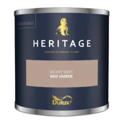 Dulux Heritage Matt Emulsion Paint Mid Umber - Tester 125ml -Best Home Furnishing Store 12891518 9504843801006464