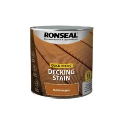 Ronseal Quick Drying Decking Stain Rich Mahogany - 2.5L -Best Home Furnishing Store 12893336 3794949798781402