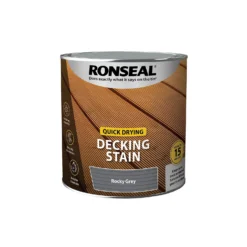 Ronseal Quick Drying Decking Stain Rocky Grey - 2.5L -Best Home Furnishing Store 12893341 9084949798894463