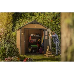 Keter Newton 7.5 X 7ft Outdoor Plastic Garden Storage Shed - Brown 19 Keter Newton 7.5 X 7ft Outdoor Plastic Garden Storage Shed - Brown -Best Home Furnishing Store 12909854 1174845876264387