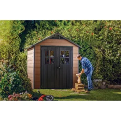 Keter Newton 7.5 X 7ft Outdoor Plastic Garden Storage Shed - Brown 18 Keter Newton 7.5 X 7ft Outdoor Plastic Garden Storage Shed - Brown -Best Home Furnishing Store 12909854 8124845876235410
