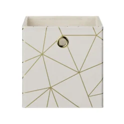 Clever Cube Velvet Geometric Insert - Cream & Gold -Best Home Furnishing Store 12932955 1184887877001679
