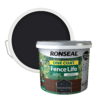 Ronseal One Coat Fence Life Paint Tudor Black Oak - 9L