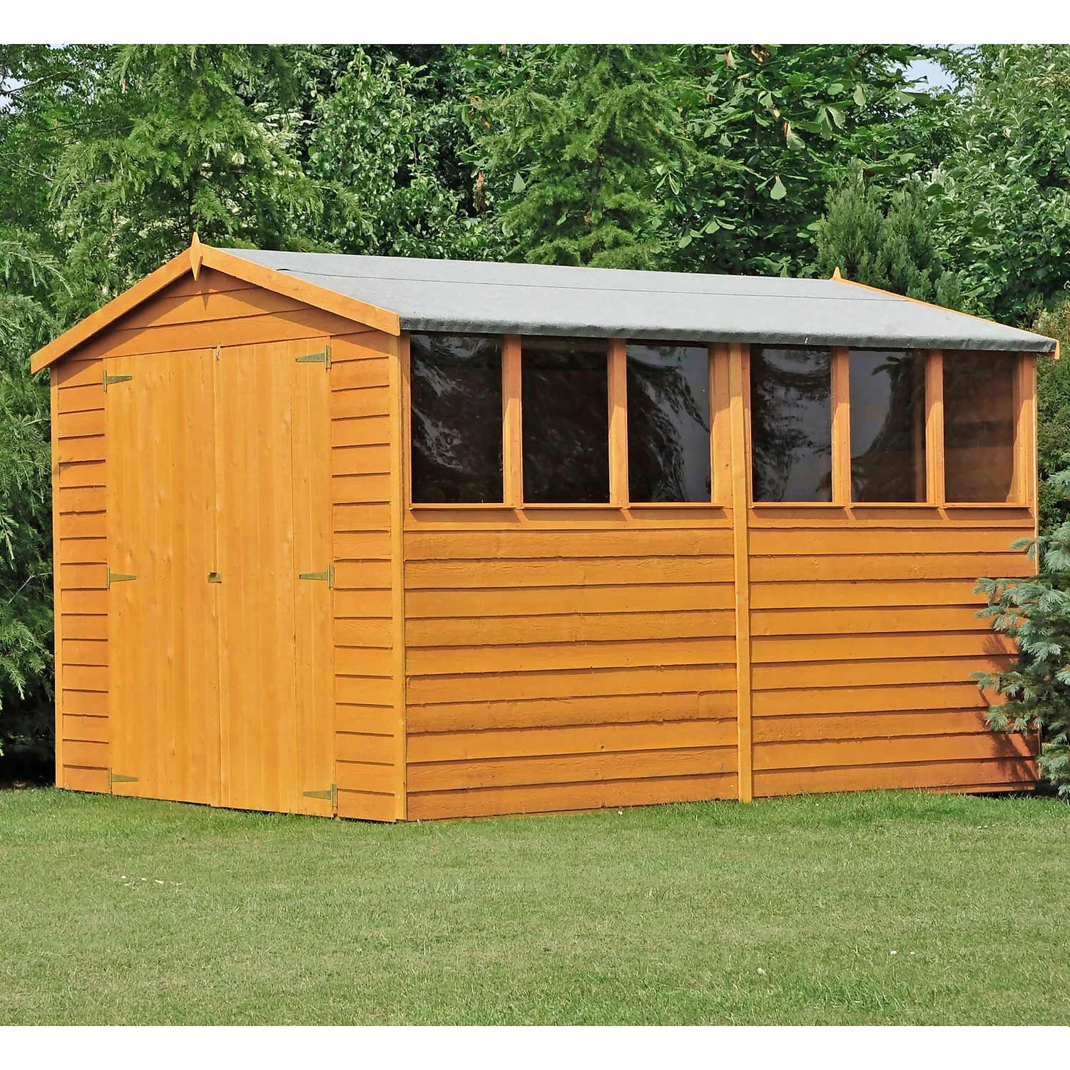 Shire 10 X 8ft Shed Overlap Double Door 2 Shire 10 X 8ft Shed Overlap Double Door - Image 2
