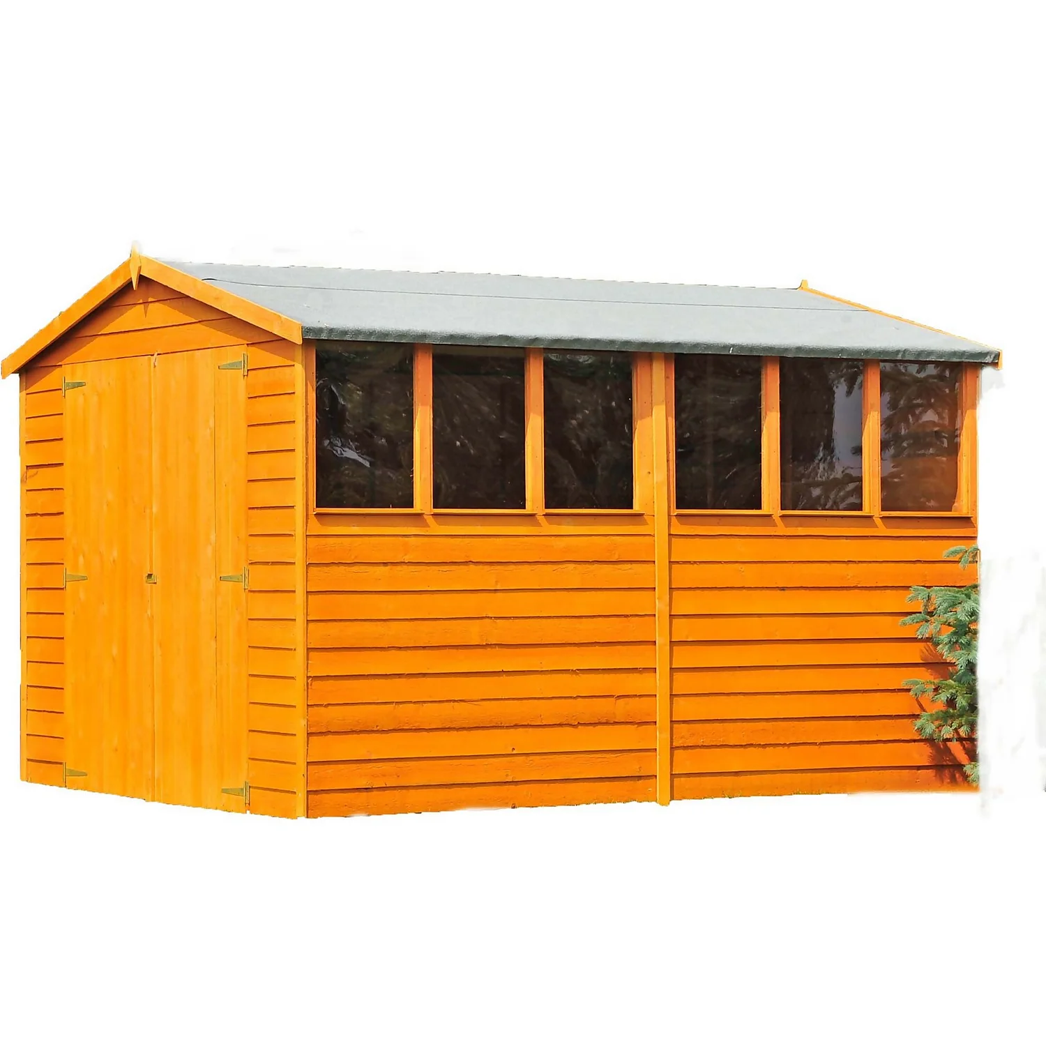 Shire 10 X 8ft Shed Overlap Double Door 1 Shire 10 X 8ft Shed Overlap Double Door