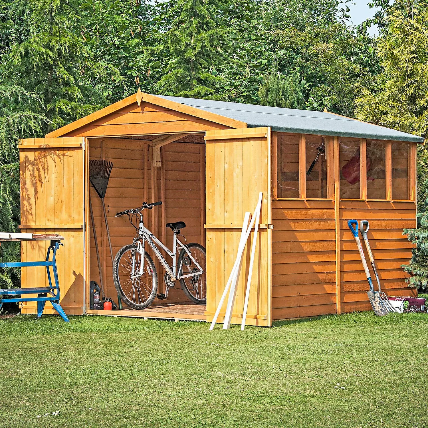 Shire 10 X 8ft Shed Overlap Double Door 3 Shire 10 X 8ft Shed Overlap Double Door - Image 3