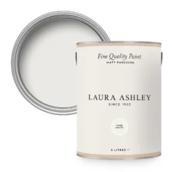 Laura Ashley Matt Emulsion Paint Pure White - 5L